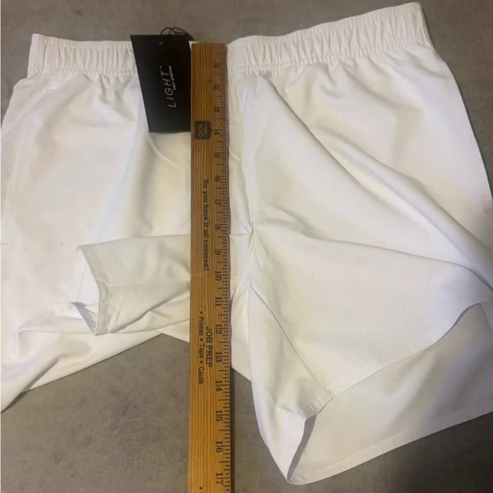 J. Lindeberg Preston Shorts Men's LARGE New Nwt WHITE TENNIS PICKLEBALL